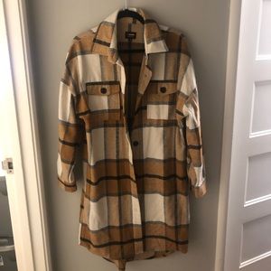 Plaid Longline Shacket